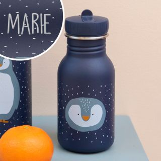 Personaliseerbare drinkfles pinguïn
