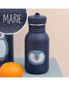 Personaliseerbare drinkfles pinguïn